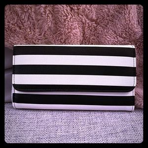 KUT From the Kloth Black/White Striped Wallet